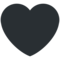 Black Heart emoji on Twitter